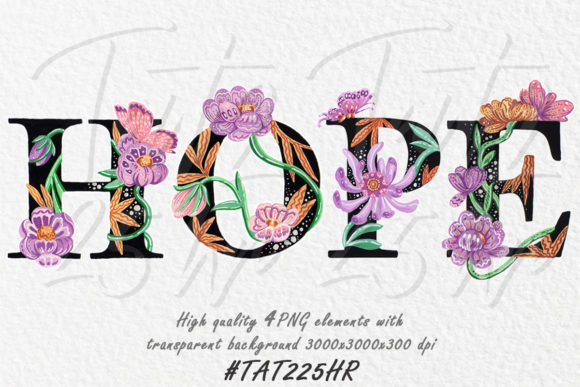 Hope Clipart Watercolor Illustrations