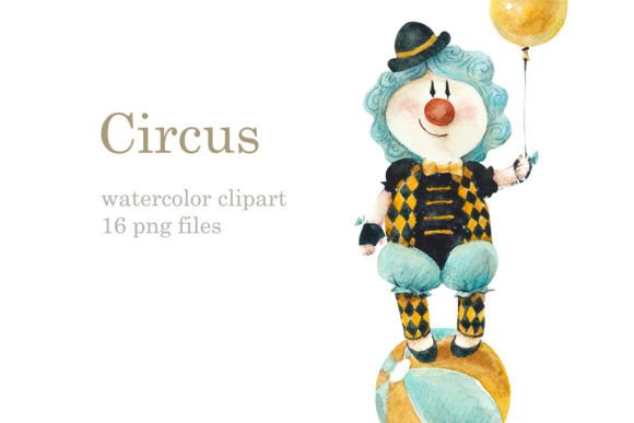 Watercolor Circus: Vibrant Illustrations for Bold Brands