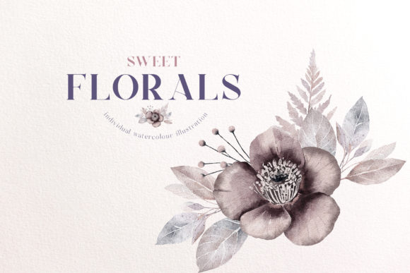 Watercolor Flower Arrangement Wedding Illustrations